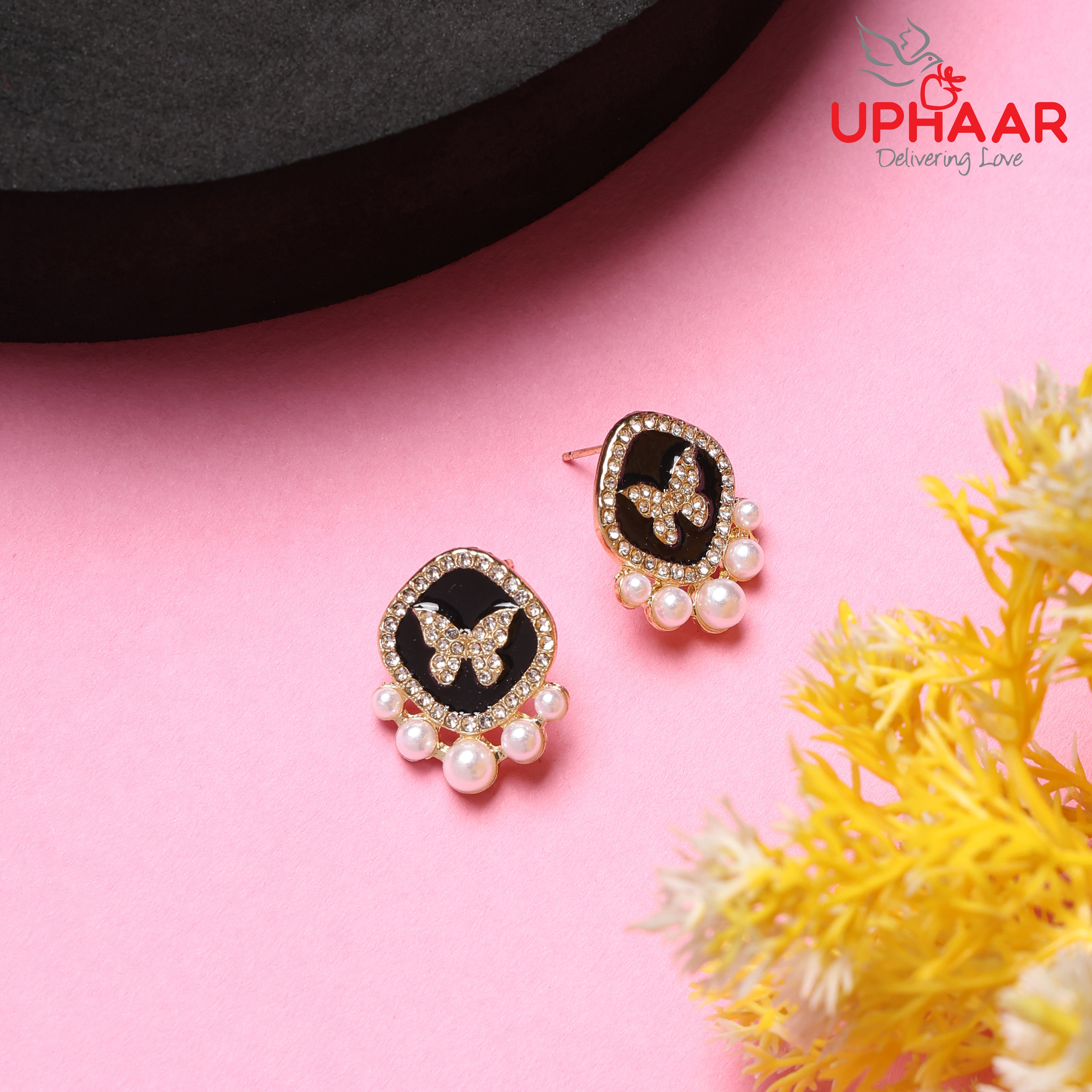 Korean-Style Monarch Pearl Studs